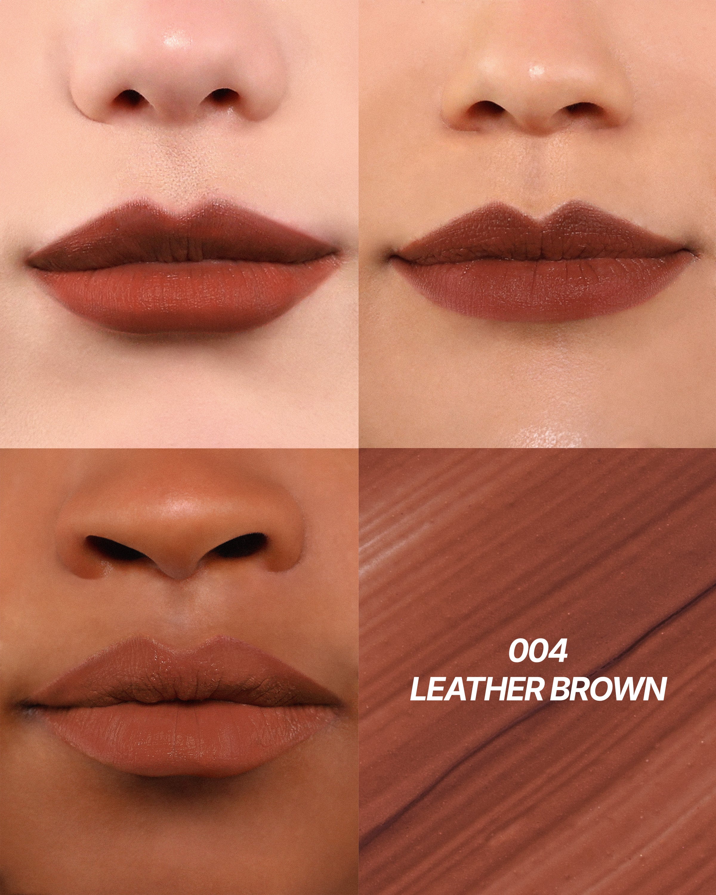Cushion Kiss Lip Cream (004, Leather Brown)