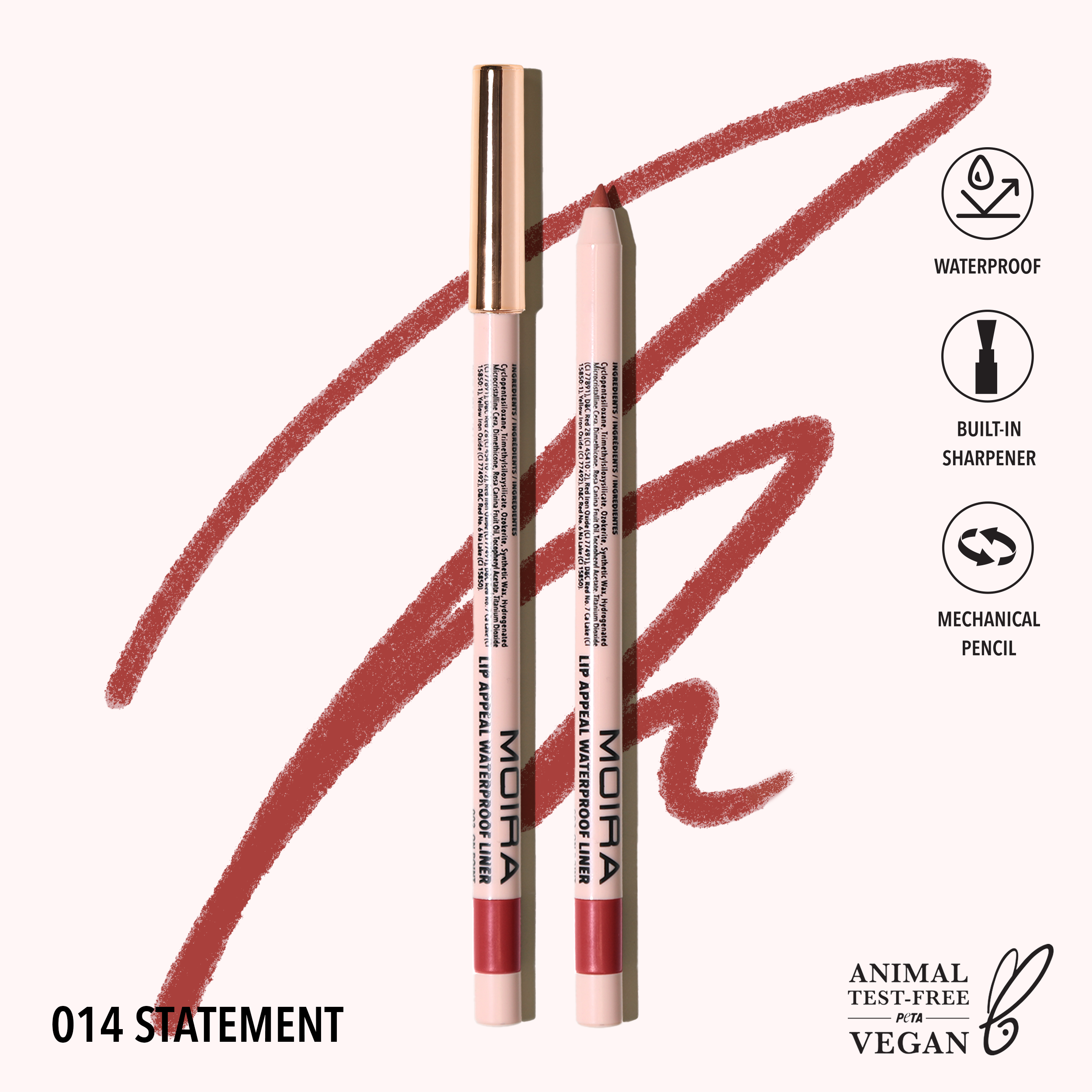 Lip Appeal Waterproof Liner (014, Statement)