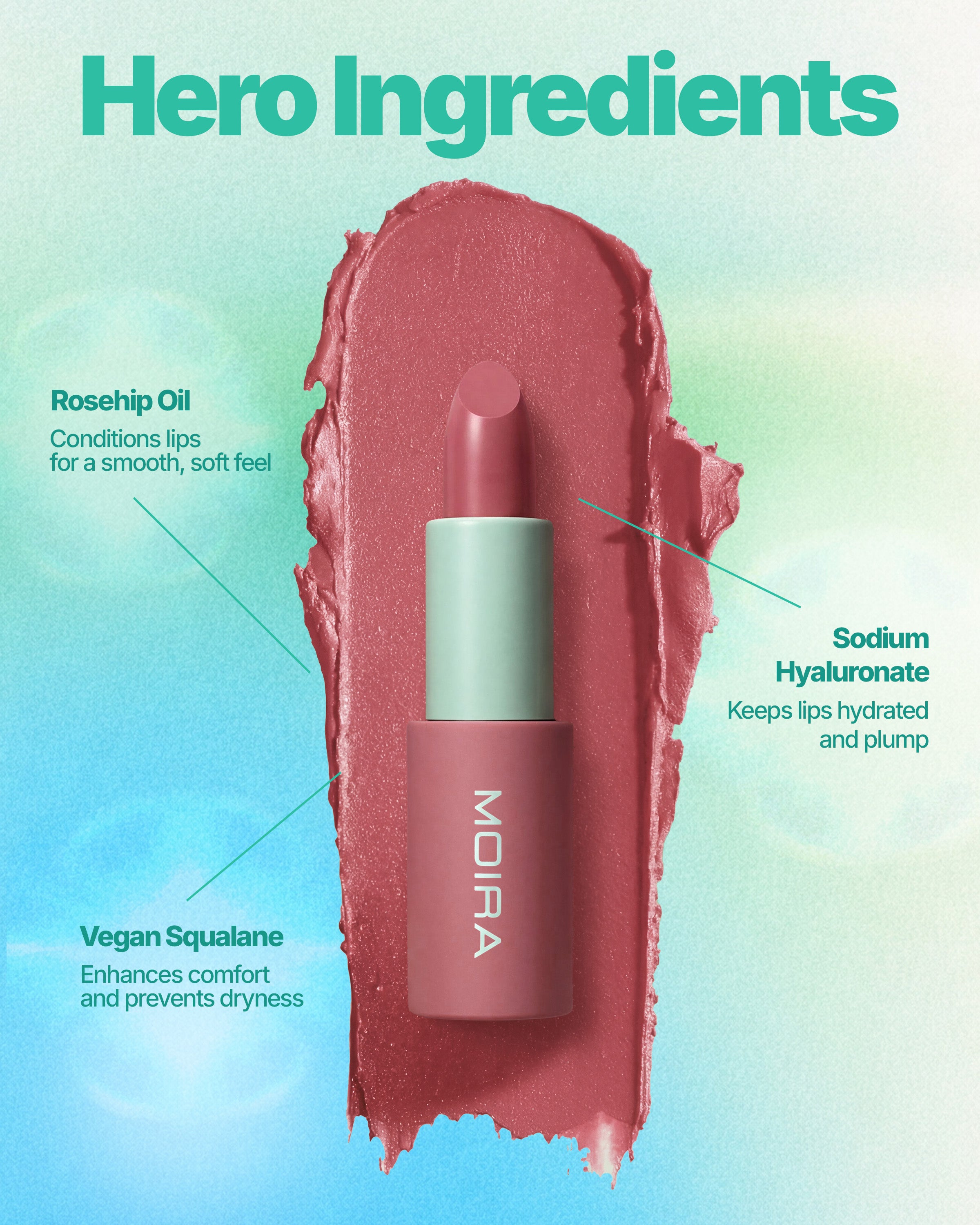 Angel Satin Lipstick (002, Halo Glow)