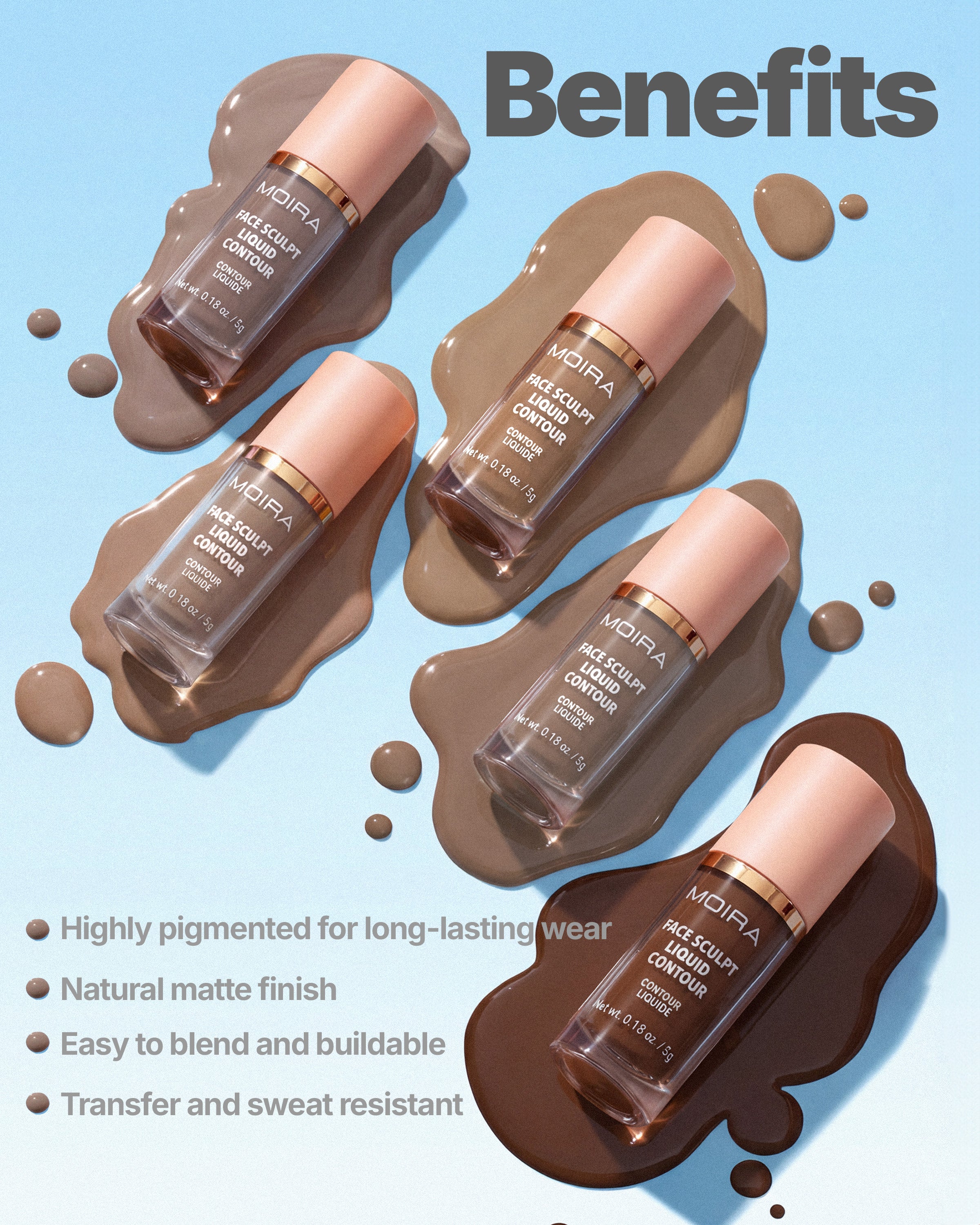 Face Sculpt Liquid Contour (025, Light Amber)