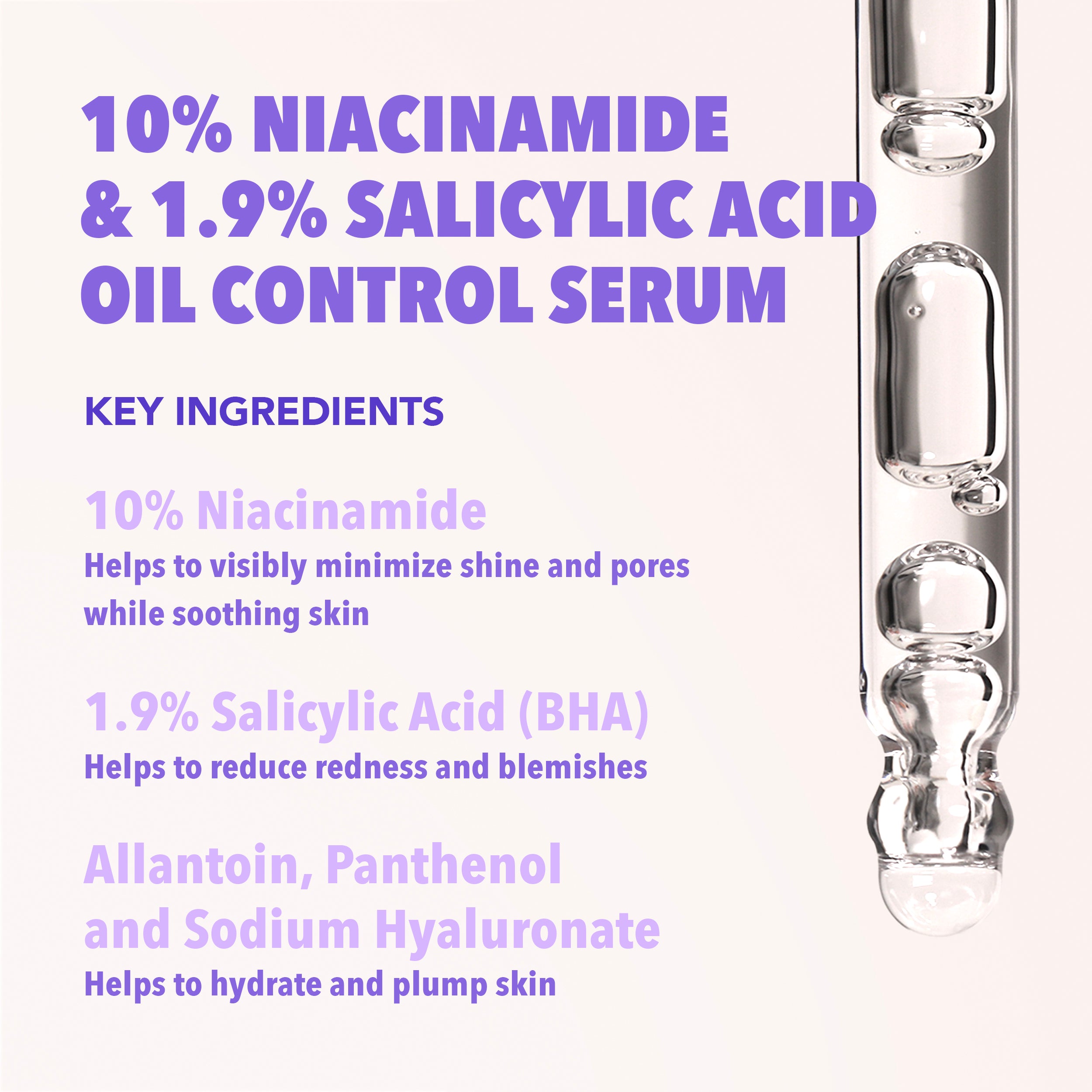 10% Niacinamide & 1.9% Salicylic Acid Oil Control Serum