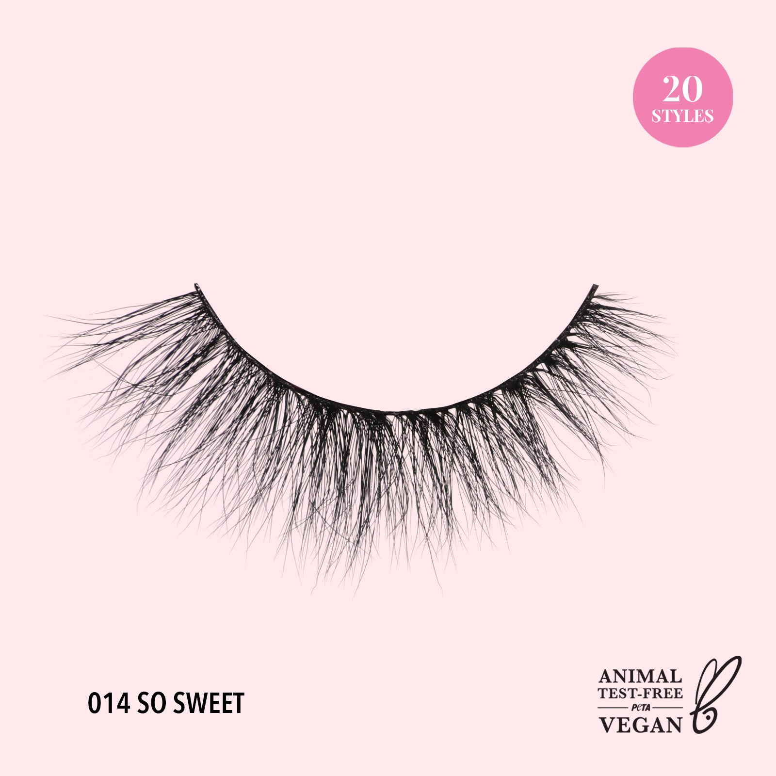 3D Effect Bionic Vegan Faux Mink Lashes (014, So Sweet)