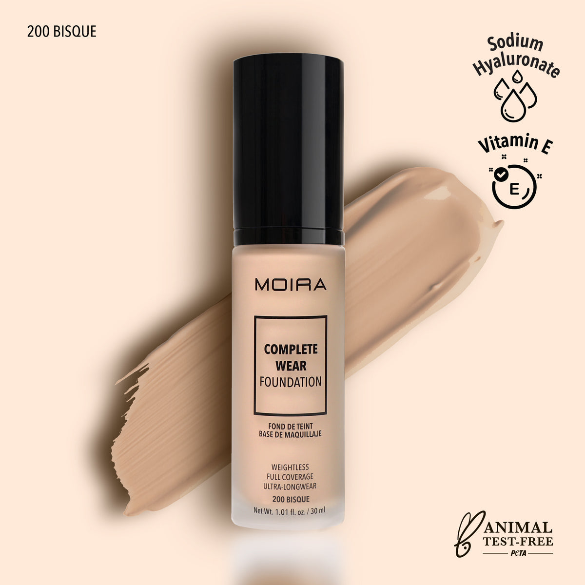 Moira Cosmetics Complete Wear Foundation 650 DEPP WALNUT Reviews 2024