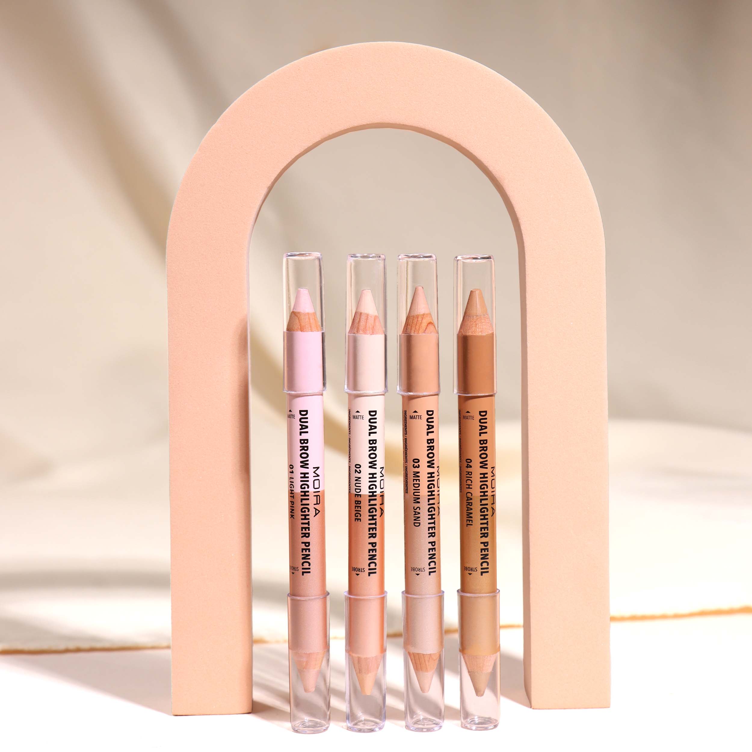 Dual Brow Highlighter Pencil (002, Nude Beige)