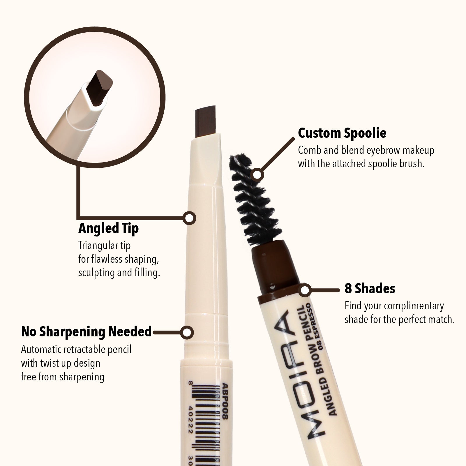 Angled Brow Pencil (008, Espresso)