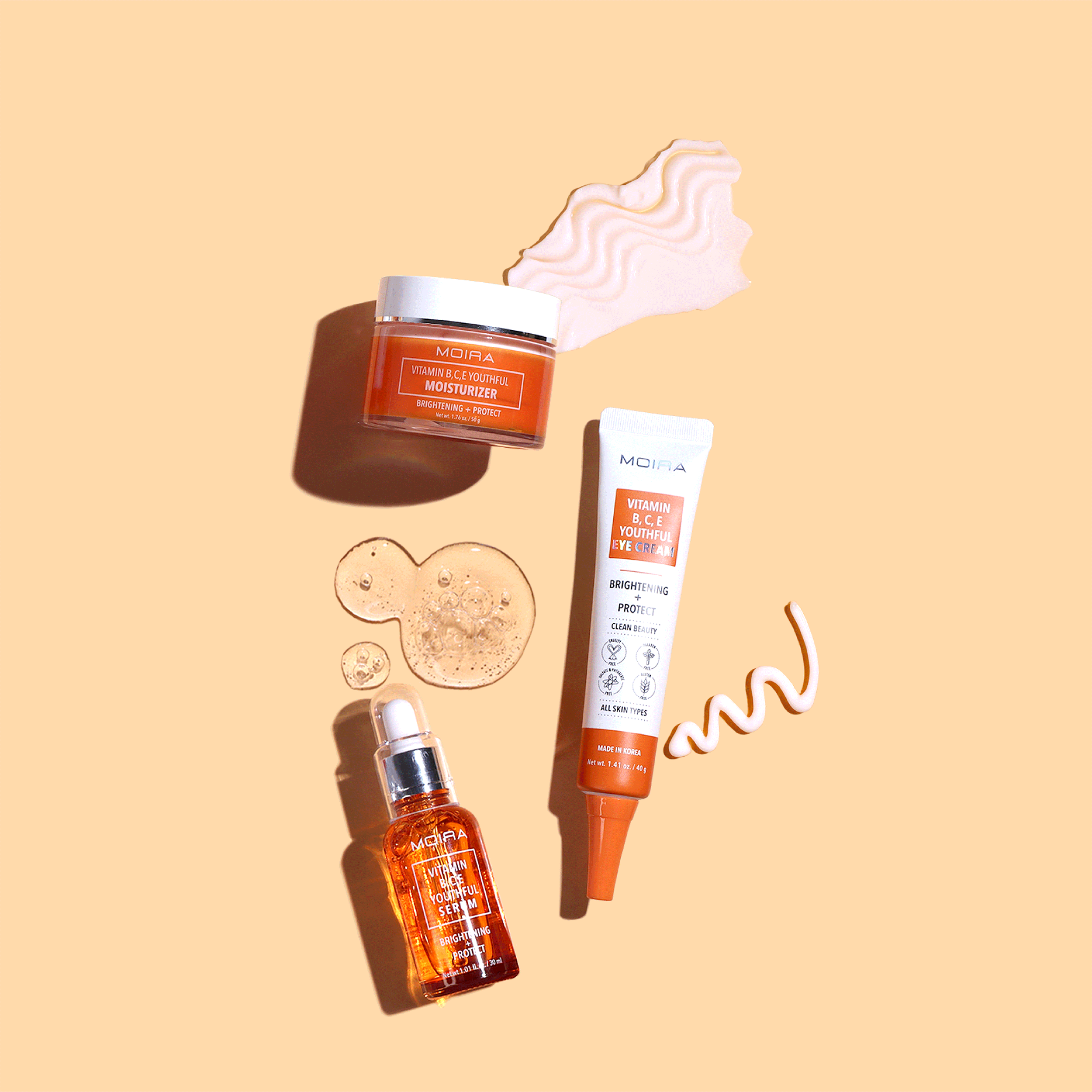 Vitamin B,C,E Youthful Skincare Bundle