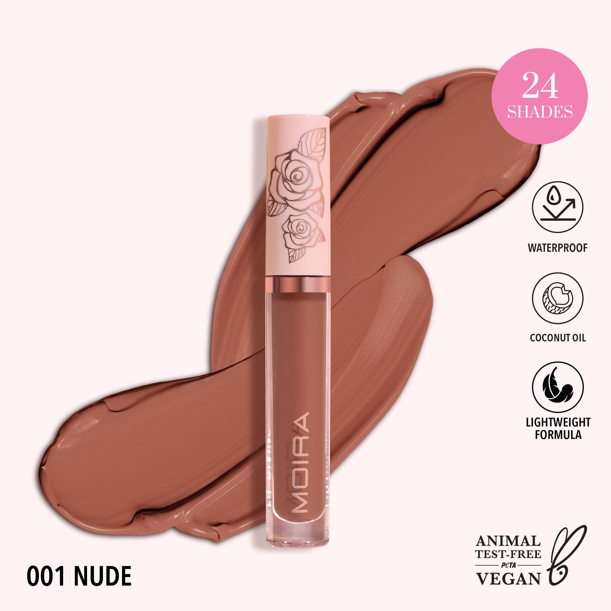 Lip Divine Liquid Lipstick (001, Nude)