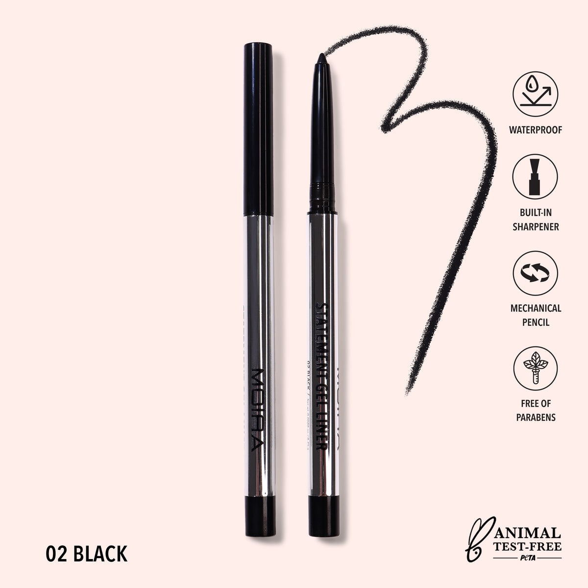 Moira Statement Gel Liner STL002 Black Moira Statement Gel Liner STL002 Black