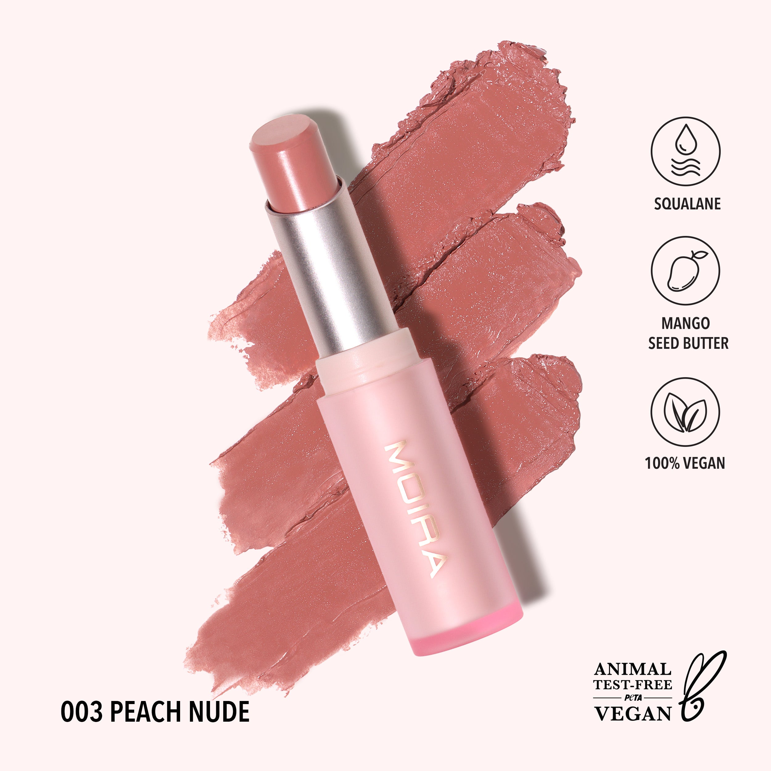 Signature Lipstick (003, Peach Nude)