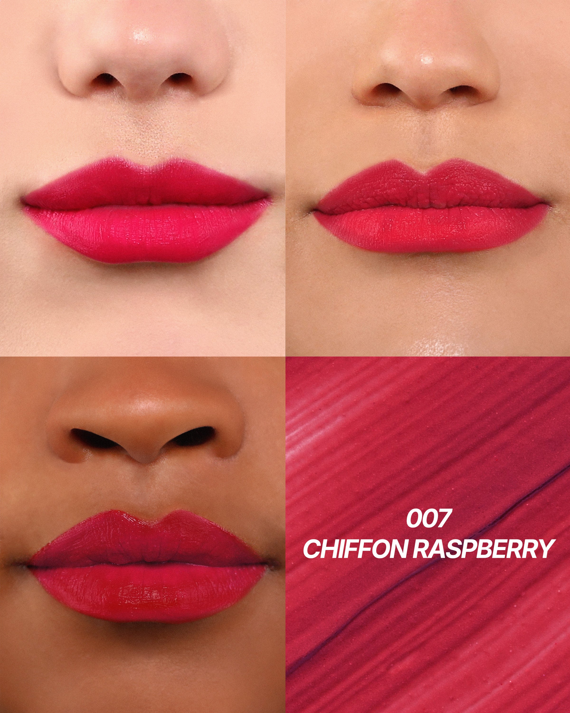 Cushion Kiss Lip Cream (007, Chiffon Raspberry)