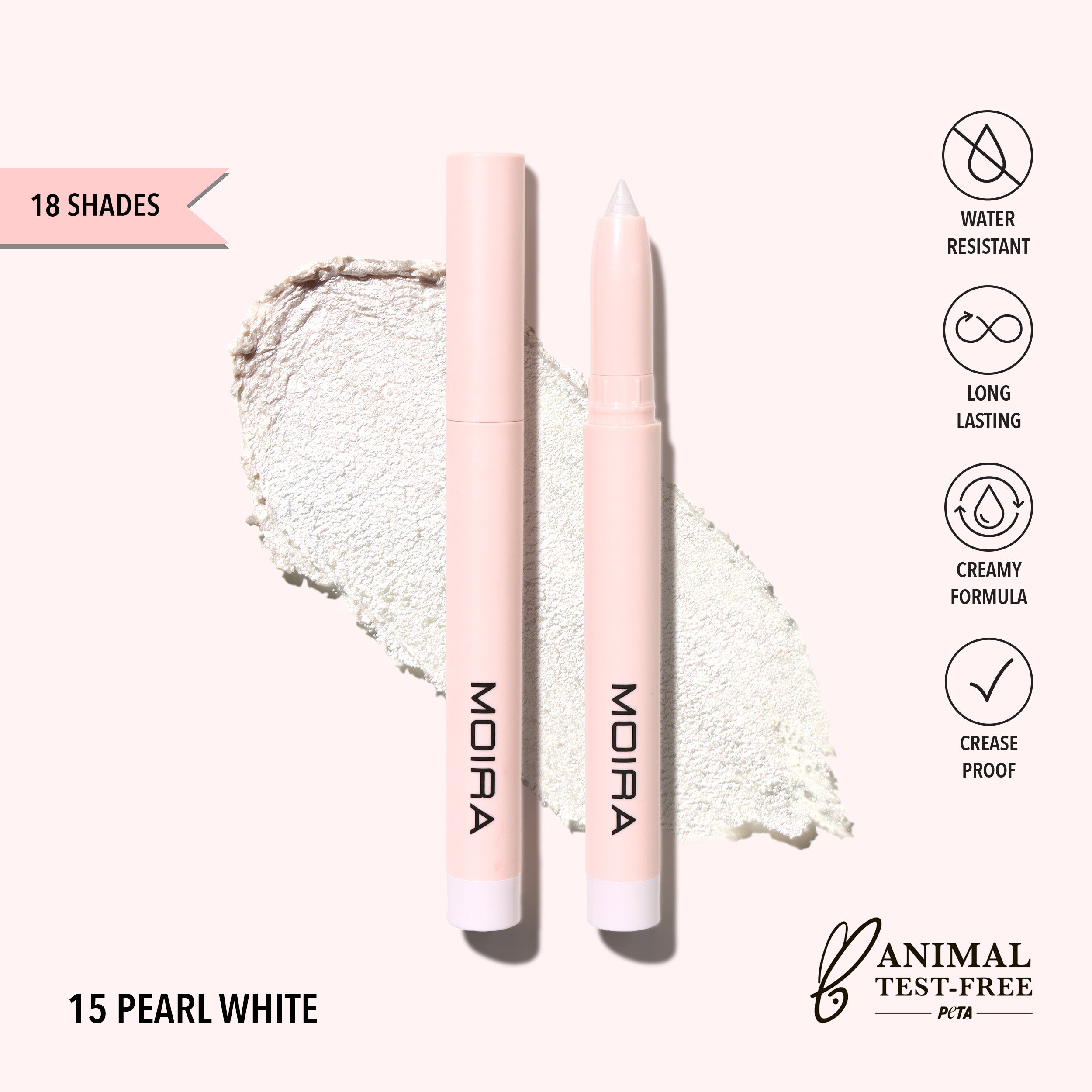 At Glance Stick Shadow (015, Pearl White)