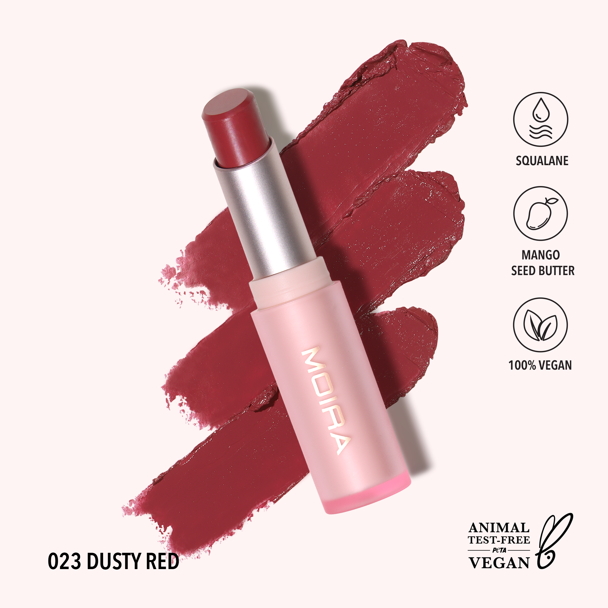 Signature Lipstick (023, Dusty Red)