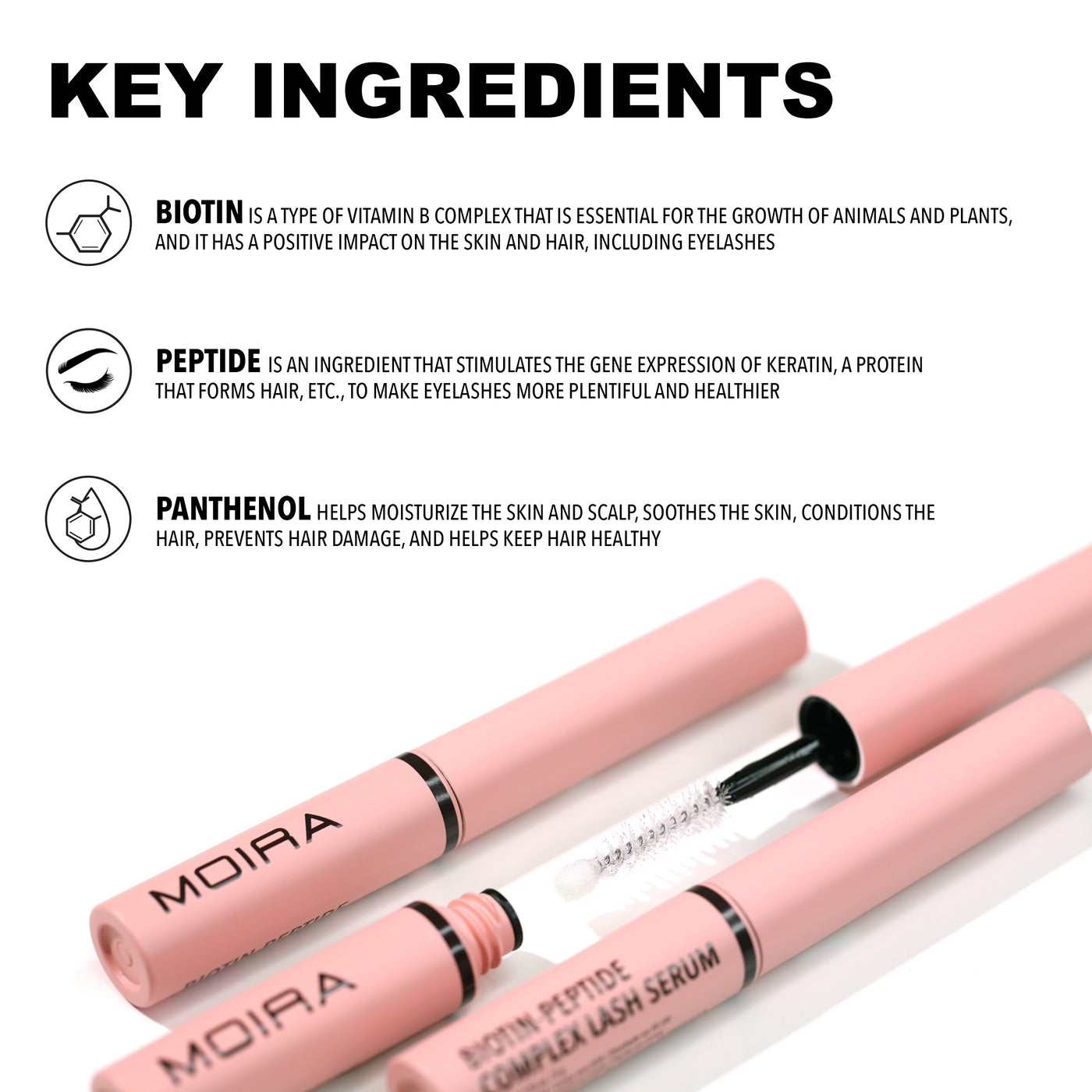 Biotin-Peptide Complex Lash Serum | MOIRA Cosmetics