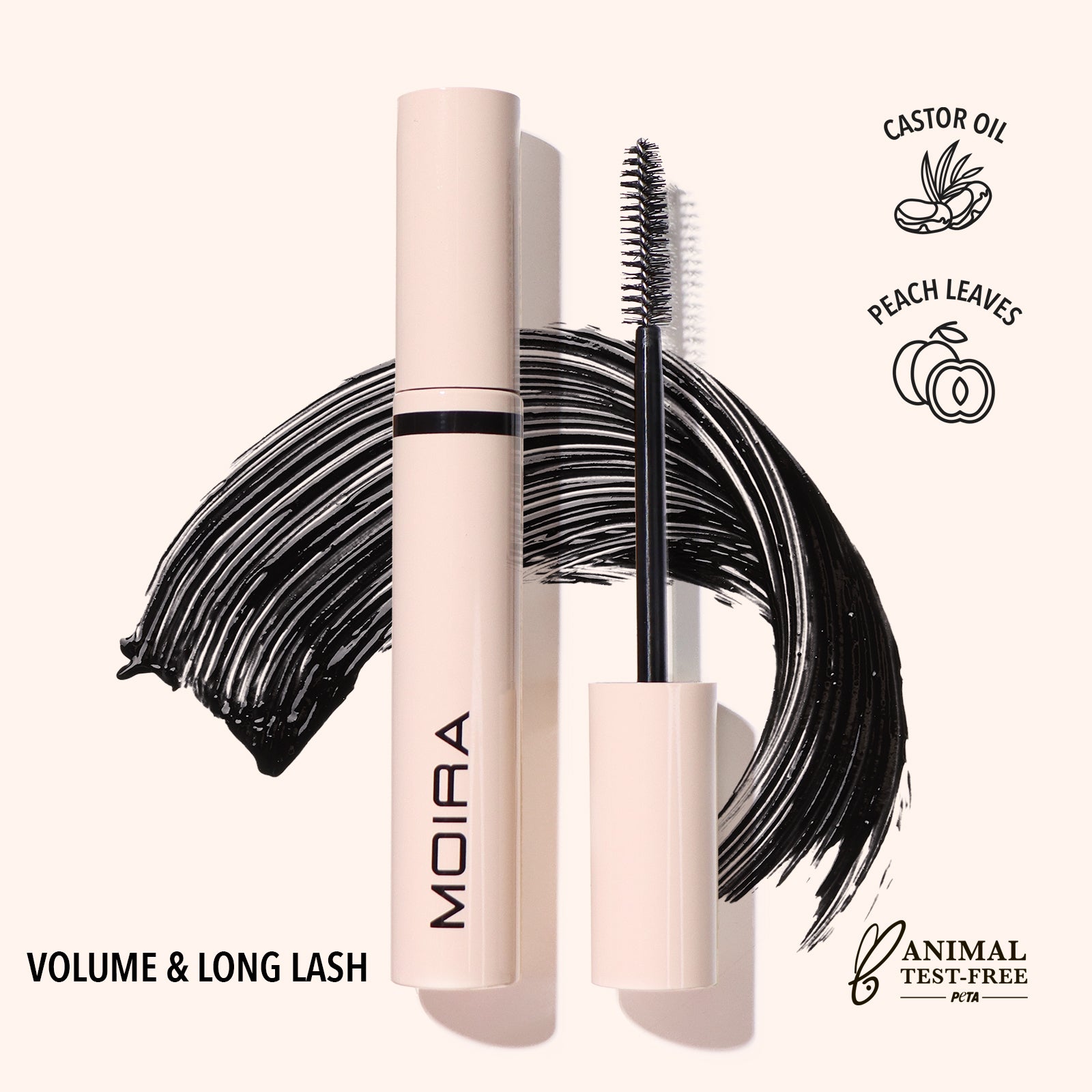 Moira Cosmetics, Mascara Volume & Long lash Black