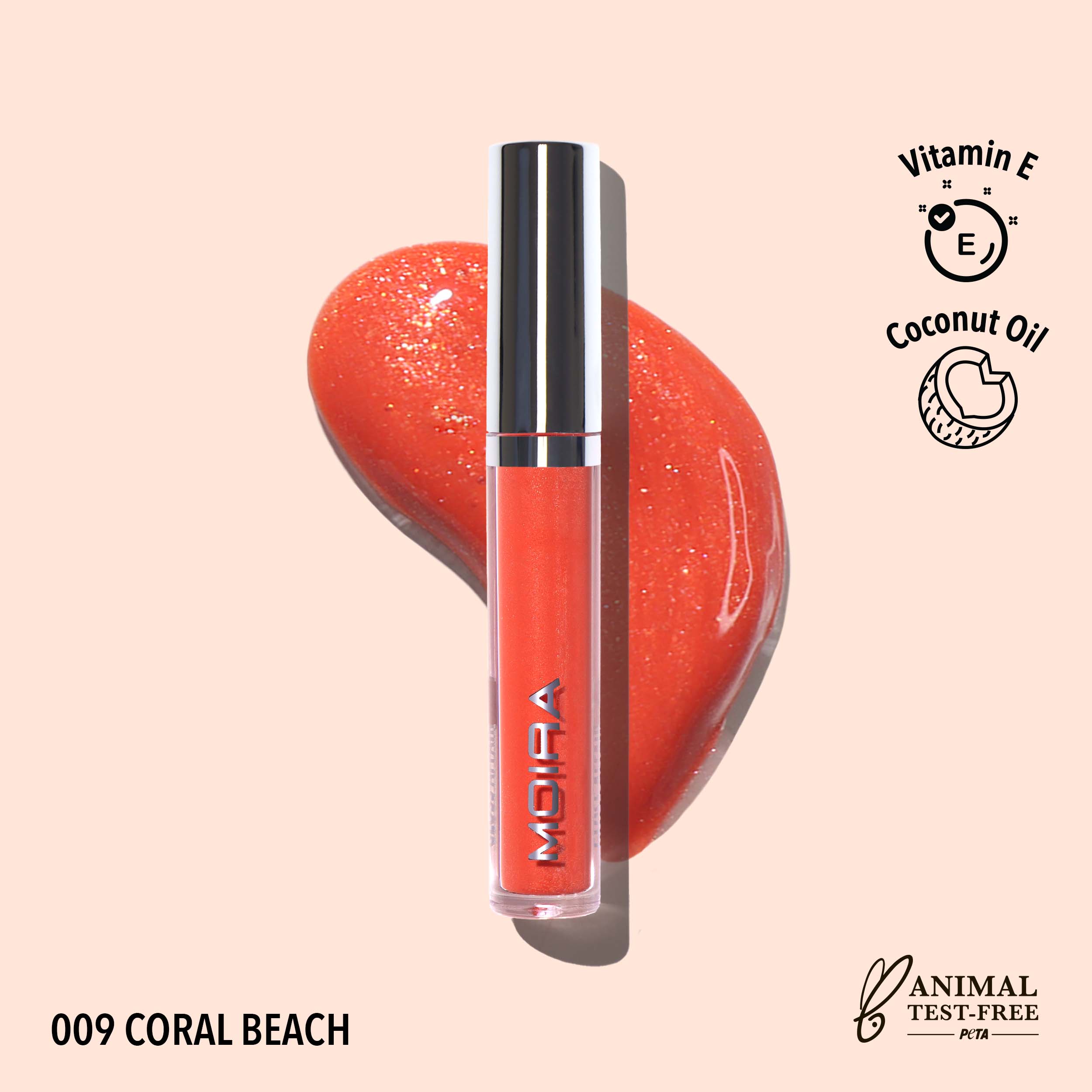 Gloss Affair Lip Gloss (009, Coral Beach)