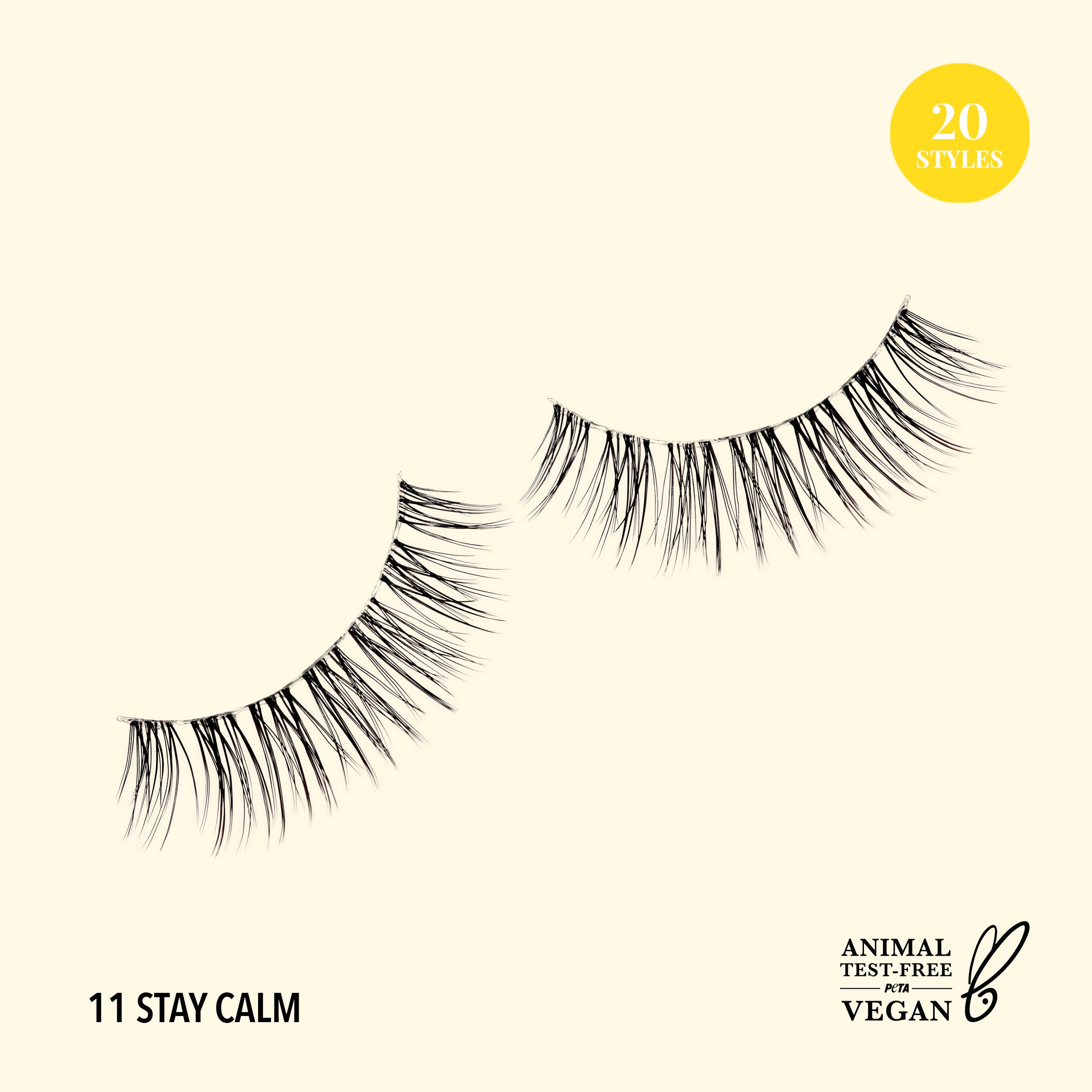 Natural Effect Bionic Vegan Faux Lashes (011, Stay Calm)