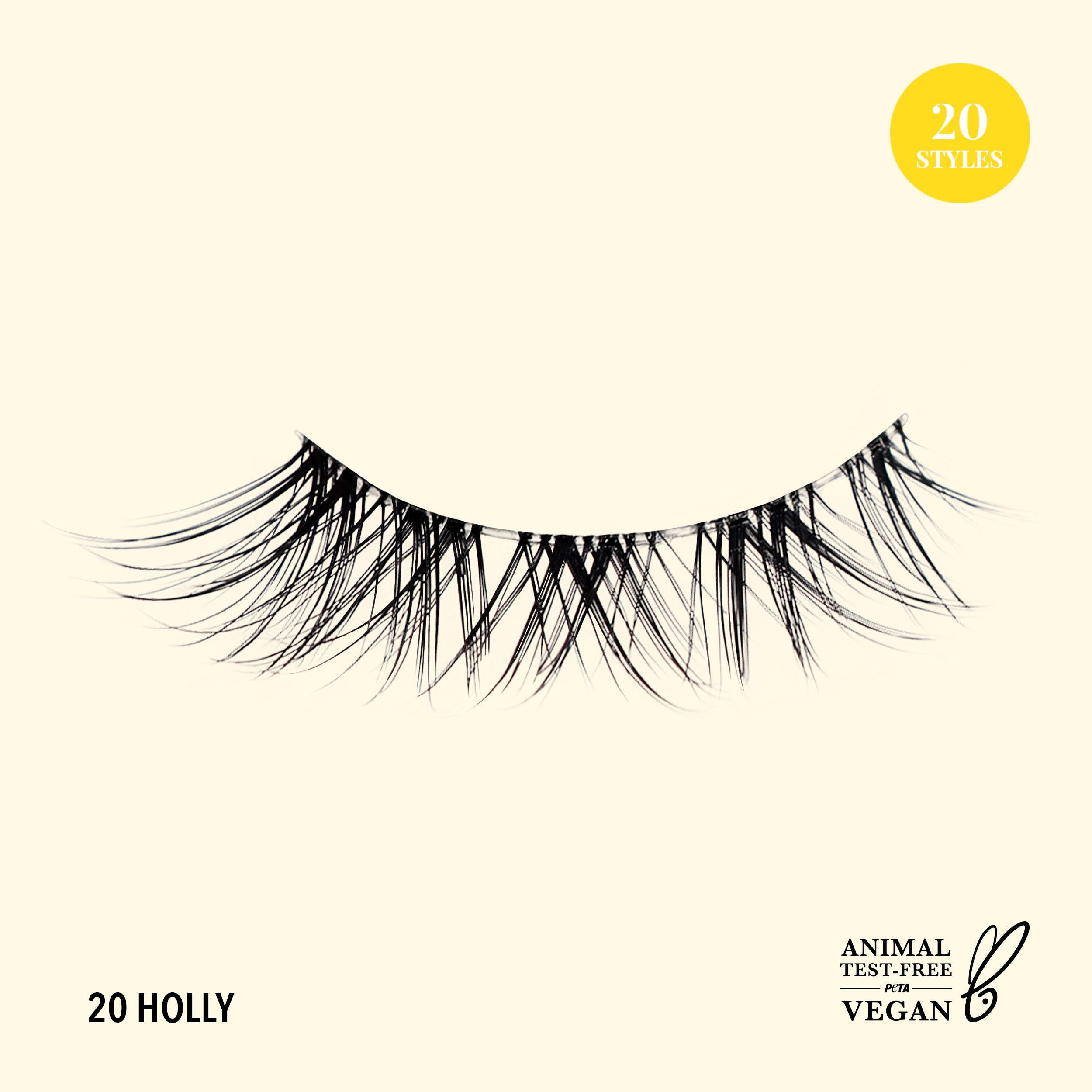 Natural Effect Bionic Vegan Faux Lashes (020, Holly)